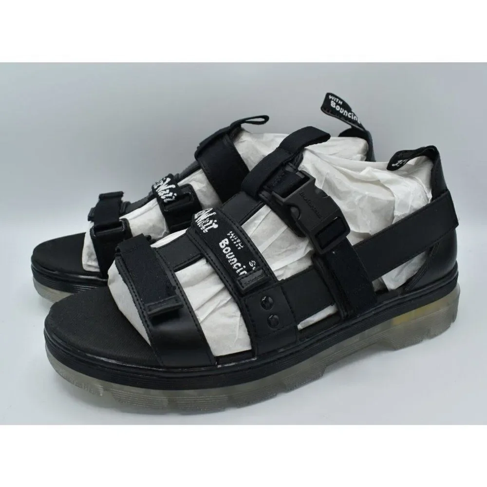 Dr Martens Mens Size 13 Pearson Webbing Black Sport Sandals Shoes‎